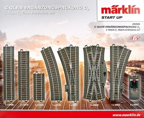 Miniatura 6 de Marklin C Track C5 Extension Rail Track Set Balanza HO