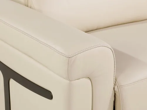 Miniatura 7 de Blackjack Furniture Mario - Sofá biplaza reclinable de cuero italiano de grano superior con reposacabezas y asientos ajustables, cargadores USB
