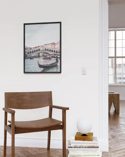 Miniatura 5 de HAUS AND HUES Arte de pared de Italia - Póster de arte de góndola, impresiones de viaje de Venecia y Roma, arte de pared de ciudad europea