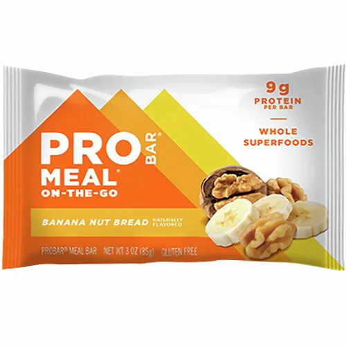 ProBar Barra de comidas - Paquete de 12 pan de plátano y nueces, talla única 8.53152E + 11