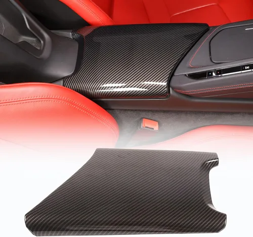 Miniatura 8 de CHEAYAR Funda para Reposabrazos de Interior de Coche, Caja de Consola Central Compatible con Chevrolet Corvette C8 2020-2023, Cubierta de Protección