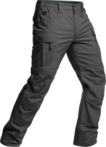 Miniatura 9 de CQR – Pantalones tácticos elásticos tipo cargo para hombre, resistentes al agua, de tela ripstop (antidesgarros), ligeros, ideales para uso diario