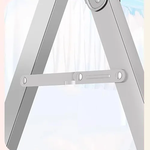 Miniatura 5 de Escurridor de ropa de acero inoxidable – Estante de secado de ropa plegable resistente de 5 varillas, ahorro de espacio para interiores