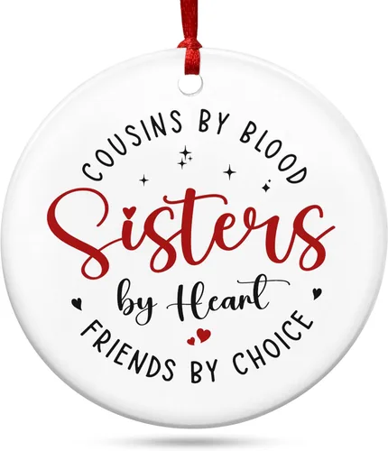 Miniatura 17 de OASSIE Regalos de Navidad de Amistad para Mujeres y Hombres - Adornos Navideños de Amigos de Madera 2025 - Adornos de Amistad para Decoraciones