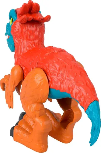 Miniatura 5 de Fisher-Price Imaginext Jurassic World Dominion - Juguete de dinosaurio Pyroraptor XL Poseable de 10 pulgadas para juegos de simulación, niños a
