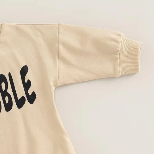 Miniatura 13 de Ropa de Halloween para bebé niña, sudadera con estampado de calabaza, mameluco de burbujas, lindo traje de Acción de Gracias de otoño