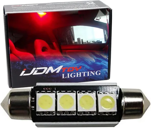 Miniatura 10 de JDMTOY - 4-SMD sin errores 6411 578 foco de ledes para el interior del auto o área del cajuela, Azul (Ice)