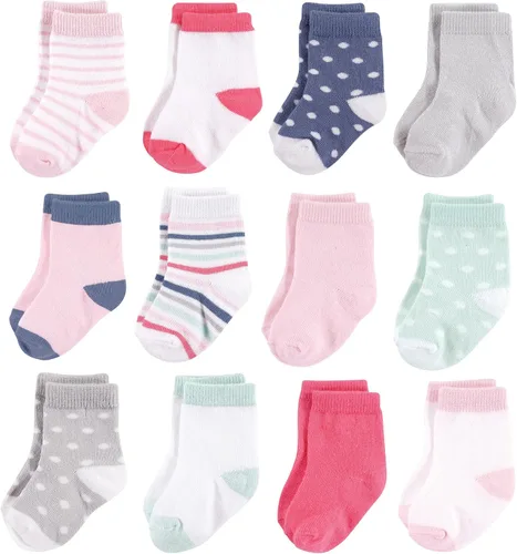Miniatura 132 de Hudson Baby - Calcetines de algodón para bebés recién nacidos y Terry para niñas bebés