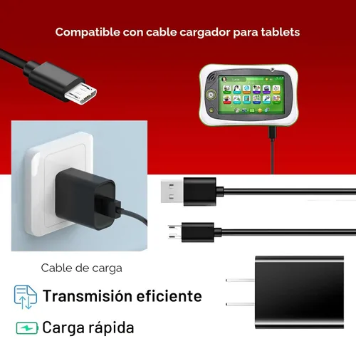 Miniatura 4 de Paquete de 2 cargadores Fire HD 7 para tablet Fire HD 8, 8Plus, 10, 10Plus, niños, niños Pro, Max 11 (versión 2020-2023), Kindle Paperwhite