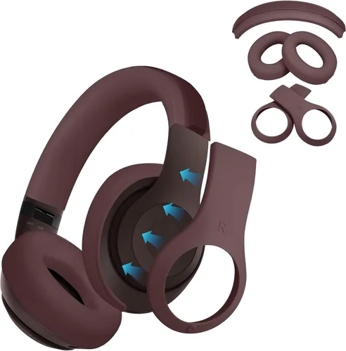 Miniatura 8 de Adhiper【3 en 1】 Funda de silicona Studio Pro, cubierta antiarañazos para la diadema/almohadillas/carcasa para auriculares Beats Studio Pro, Negro