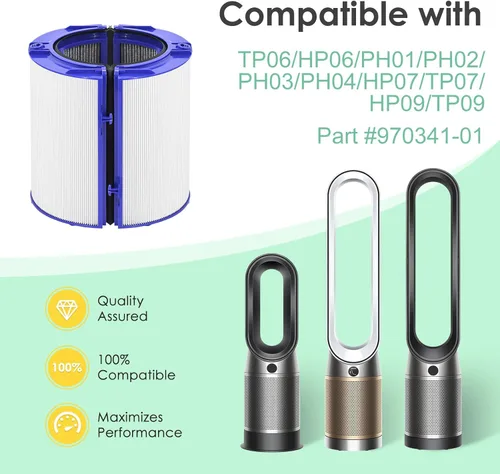 Miniatura 2 de 360 Combi Filtro de ventilador de repuesto compatible con Dyson TP04 TP7A TP07 HP04 HP06 HP07 HP09 HP10 HP4B TP4A TP7C TP06 TP09 TP10 PH01 PH02 PH03