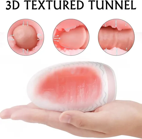 Miniatura 3 de Paquete de 5 sensaciones, masturbadores ultra elásticos en forma de huevo, masturbadores manuales para hombres con envoltorio suave, masturbador