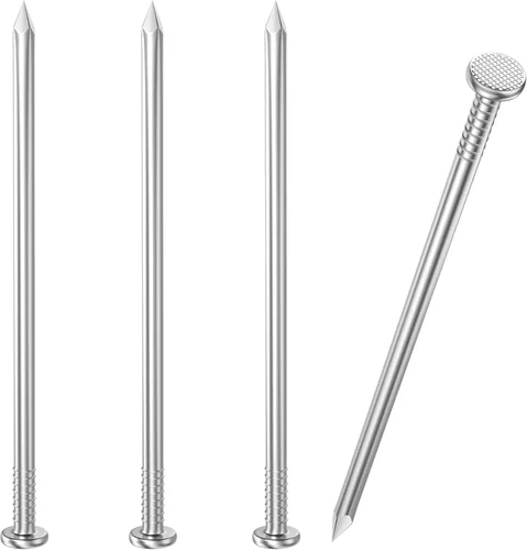 Miniatura 14 de VGBUY 360 piezas de clavos de hardware de acero inoxidable, clavos de cabeza plana de 1-1/2 pulgadas para colgar cuadros, clavos para colgar Plateado