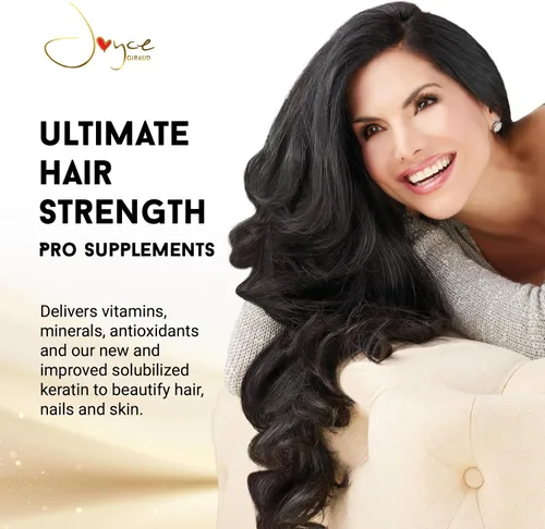 Miniatura 2 de Joyce Giraud Ultimate Hair Strength Supplements Suministro de 30 días, formulado científicamente para reducir la pérdida de cabello, 60 cápsulas