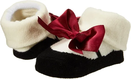 Miniatura 7 de Hudson Baby Conjunto de regalo de diadema y calcetines para niña Borgoña Floral 6 piezas