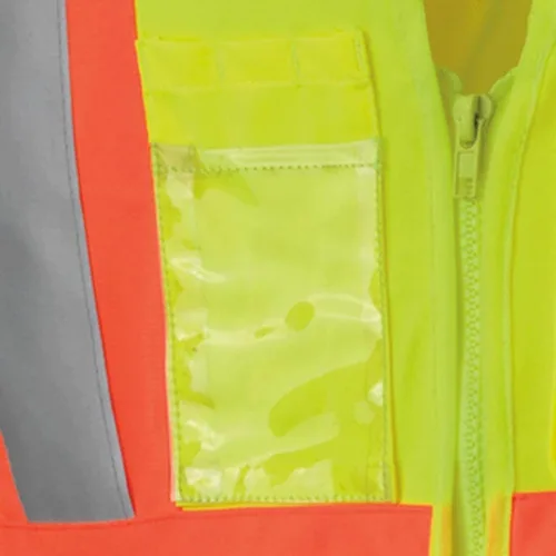 Miniatura 8 de Chaleco de seguridad Pioneer para mujer con bolsillos - Cinta reflectante de alta visibilidad - Para construcción - Amarillo/verde