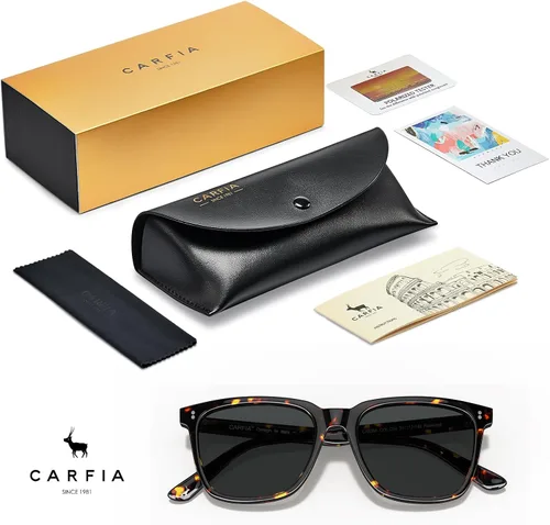 Miniatura 76 de Carfia Chic - Lentes de sol polarizados para mujer, protección UV400, marco de acetato pulido a mano