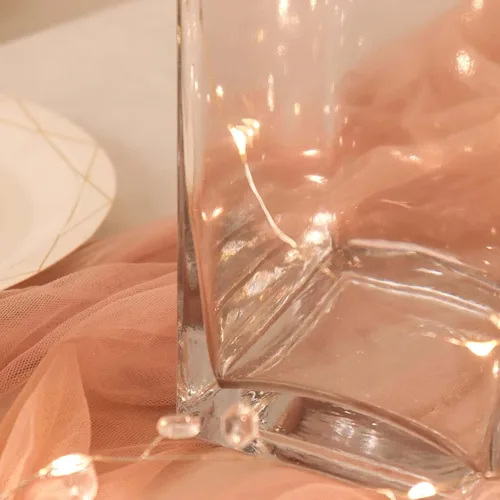 Miniatura 10 de Efavormart - Paquete de 6 jarrones cilíndricos cuadrados de vidrio resistente de 18 pulgadas, jarrón de cristal transparente