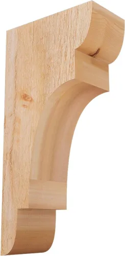 Miniatura 99 de Ekena Millwork COR04X12X12NEB00RWR 4 pulgadas de ancho x 12 pulgadas de profundidad x 12 pulgadas de alto New Brighton Rough Sawn Corbel, cedro rojo