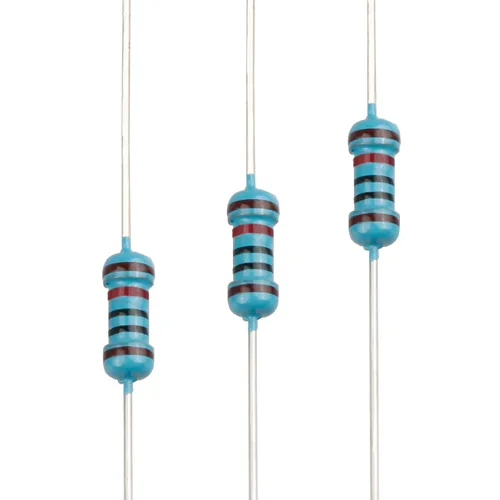 Miniatura 26 de 100pcs 1 ohm Resistor 1/4w (0.25 W) Resistencia fija de película metálica de tolerancia ±1%, múltiples valores de resistencia opcional