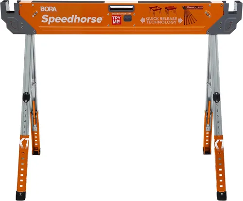 Miniatura 12 de Bora Portamate Speedhorse XT Par de caballetes - Paquete de dos, patas ajustables en altura de 30-36 pulgadas, parte superior de metal para 2x4