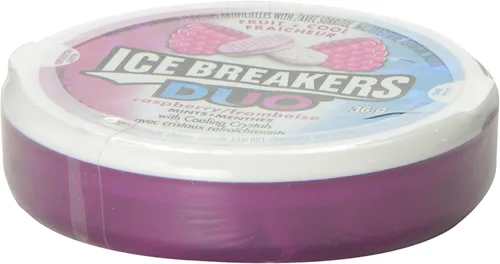 Miniatura 6 de Ice Breakers Duo Raspberry Mints, 1.5 oz. 1.27 oz (paquete de 6) {Importado de Canadá}