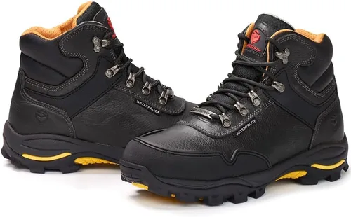 Miniatura 3 de SUREWAY Men's 6" Soft/Steel Toe Heavy Duty Waterproof Work Boot - Leather,Lace Up,Oil/Slip Resistant Dual-Density Comfortable EH Construction