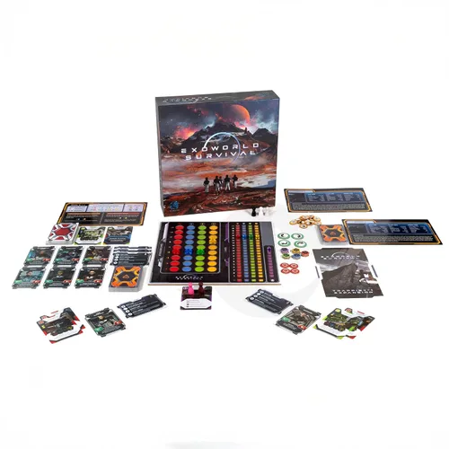 Miniatura 4 de Exoworld Survival Cooperative Colony-Building Strategy Board Game on Alien Planets 1–4 Players, Age 14+ Replayable Sci-Fi Survival Adventure