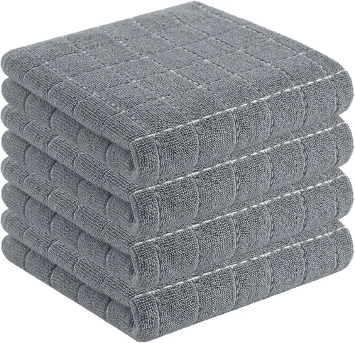 Miniatura 109 de Homaxy Paños de cocina 100% algodón de felpa, toallas de cocina ultra suaves y absorbentes para la cocina, adecuadas para secar y lavar platos