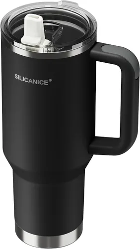 Miniatura 13 de Para café helado y licuados de frutas - Nunca vuelvas a beber de una tapa mohosa: vaso higiénico de 20 onzas, tapa 100% a prueba de fugas y boquilla