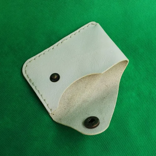 Miniatura 41 de Cartera organizadora de tarjetas de bolsillo frontal cosida a mano minimalista de cuero genuino para tarjetas, billetera con tarjetero pequeño, Negro