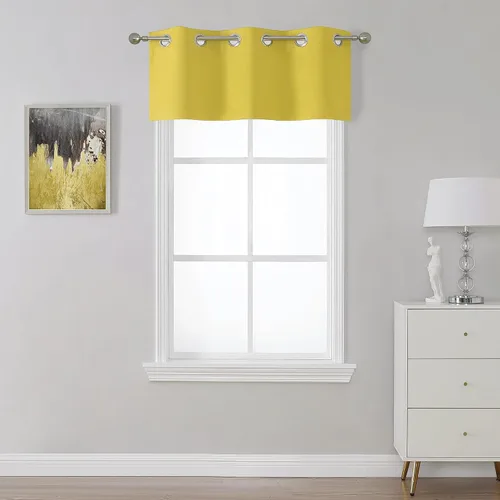 Miniatura 16 de SeeGlee Coffer - Cortina opaca con ojales en la parte superior, color marrón, cortinas con aislamiento térmico para cocina