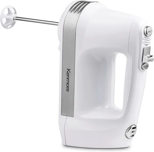Miniatura 10 de Total Chef Batidora de mano eléctrica – Batidora de mano de 6 velocidades, batidor eléctrico de huevos con batidor, batidora, ganchos para masa