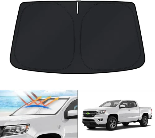 Miniatura 99 de KUST - Parasol plegable para parabrisas para Ford Ranger, accesorios 2019-2025 2026, parasol personalizado para ventana, protector solar plegable
