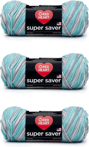 Miniatura 88 de Red Heart Hilo Super Saver, paquete de 3, estampado artístico, 3 unidades Estampado De Artista