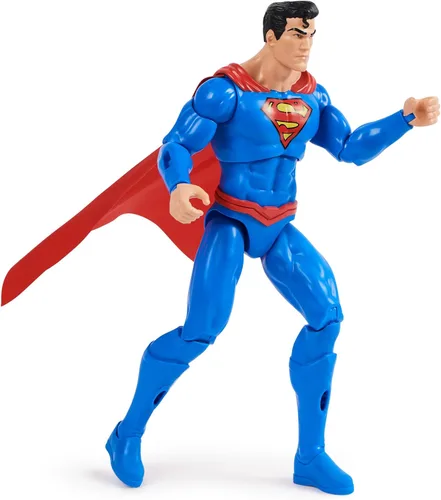Miniatura 5 de DC Comics, Superman Man of Steel Figura de acción, DC Adventures, 12 pulgadas, 9 accesorios, juguetes coleccionables de superhéroes para niños