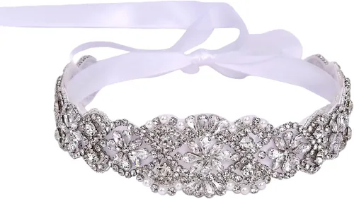 Miniatura 54 de azaleas Cinturón de boda fino de cristal para mujer, cinturón de novia para boda, dama de honor, accesorios de vestido de niña de las flores, 16