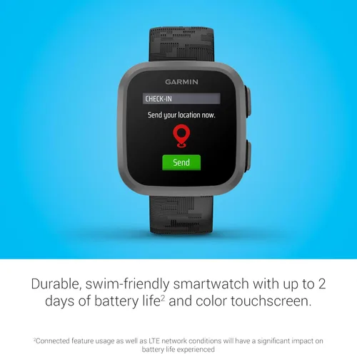 Miniatura 4 de Garmin Bounce™, Reloj Inteligente para Niños, Mensajes de Texto y Voz Bidireccionales, Seguimiento de Ubicación, Camuflaje Negro