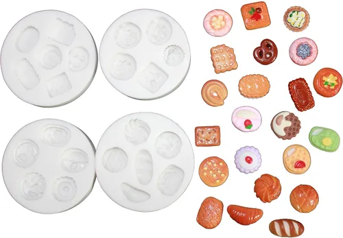 Miniatura 3 de Juego de moldes de silicona para artículos pequeños encantadores para fondant para decoración de pasteles, Gumpaste, caramelo y chocolate, arcilla
