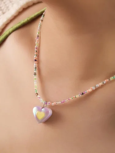 Miniatura 4 de OJERRY Y2K - Collar de cuentas coloridas Kawaii para adolescentes y mujeres