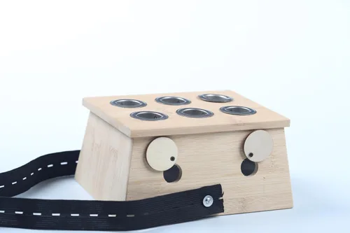 Miniatura 2 de Caja de madera de cuatro agujeros para la terapia Moxa Moxibustión (Rectángulo)