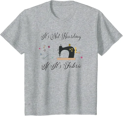 Miniatura 58 de It's Not Hoarding If Its - Camiseta de costura para acolchado, Blanco, S