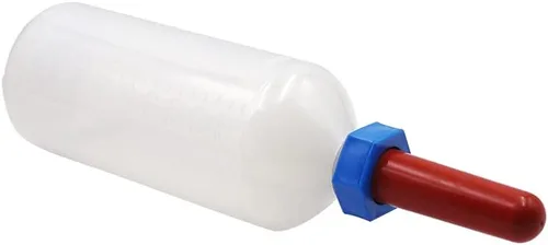 Miniatura 7 de YSTAR Botella de lactancia de leche de ternero de 1L con pezón Alimentador de leche de ternero Soporte para botellas de ovejas ganado ordeño