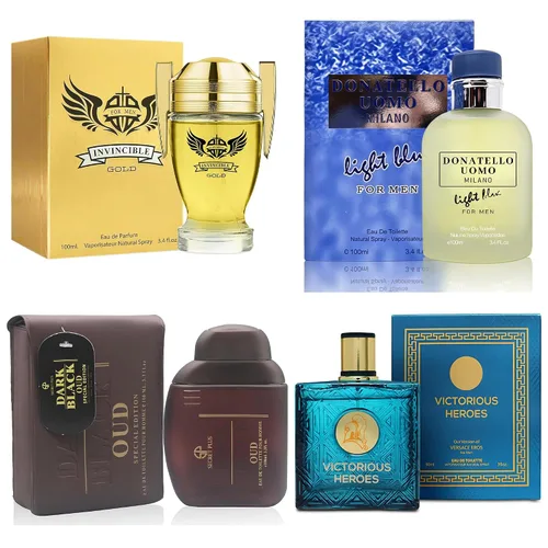 Miniatura 21 de AFLUXE Colonia para hombre Set 4 conjuntos combinados (717SexyM/BlueD Paris/AQUA CEO/Versátil) Eau De Parfume/Toilette Spray Natural cada 100ML