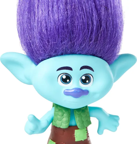 Miniatura 5 de Mattel DreamWorks Trolls Band Together Branch - Muñeca pequeña con traje extraíble y pelo de felpa, juguetes inspirados en la película