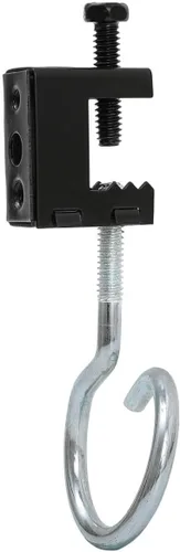 Miniatura 5 de Upgrade Baudelun - Abrazaderas de haz de 1/4"-20, abrazadera de haz atornillada de acero negro para varilla roscada de 1/4" y 3/8", ganchos en S