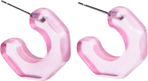 Leetie Lovendale Gracie Hugger - Aretes de aro hipoalergénicos para mujer, hechos con acero quirúrgico y Lucite, ligeros y cómodos, hechos a mano en