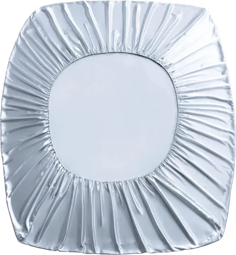 Miniatura 57 de Homiest Juego de sábanas de satén de lujo de 3 piezas con bolsillo profundo, 1 sábana bajera + 1 sábana encimera + 1 funda de almohada