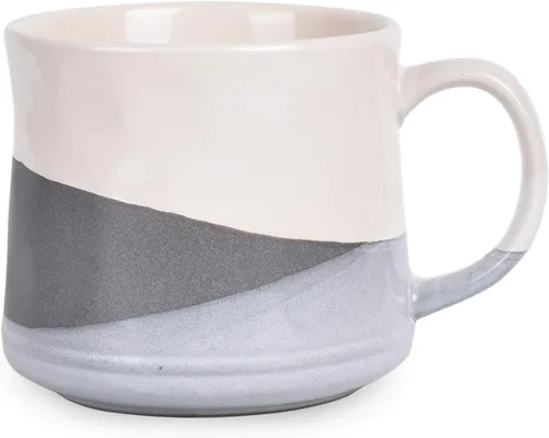 Miniatura 10 de Bosmarlin Taza de café grande de cerámica, taza de té grande para la oficina y el hogar, 21 onzas, apta para lavavajillas y microondas, 1 unidad Azul