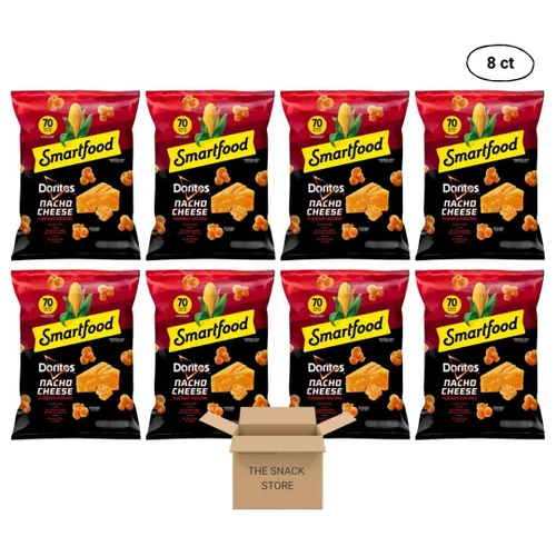 Miniatura 4 de The Snack Store Paquete de 8 palomitas de maíz con sabor a queso Doritos Nacho Smartfood